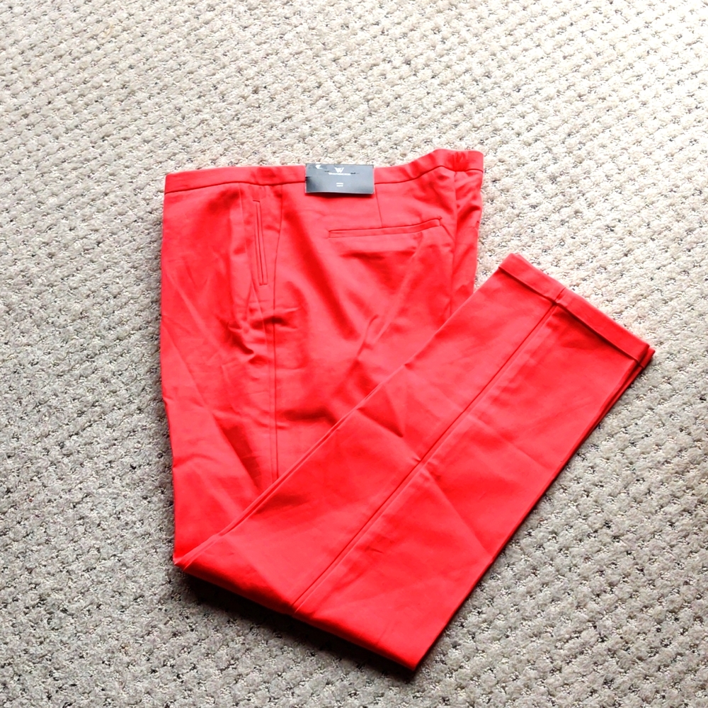 NWT Worthington bright cayenne pants size 14